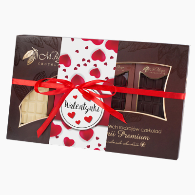 Zestaw nr 3 na Walentynki - czekolady z linii Premium Chocolate