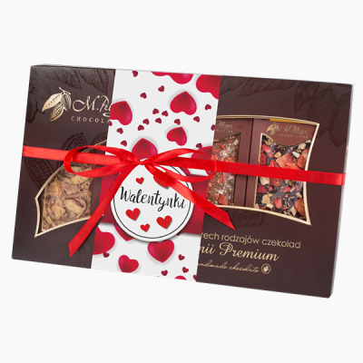 Zestaw nr 4 na Walentynki - czekolady z linii Premium Chocolate