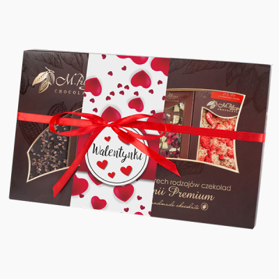 Zestaw nr 5 na Walentynki - czekolady z linii Premium Chocolate
