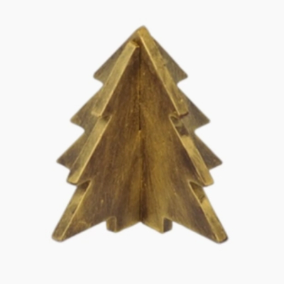 Choinka z gorzkiej czekolady pokryta złocistym puchem