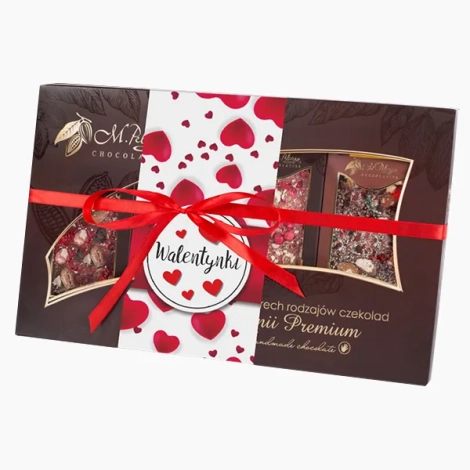 Zestaw nr 1 na Walentynki - czekolady z linii Premium Chocolate