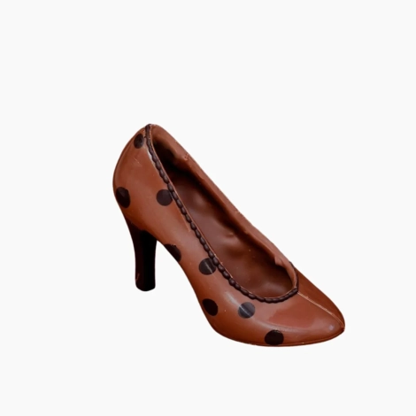 Szpilka z mlecznej czekolady - w ciemne grochy 200g