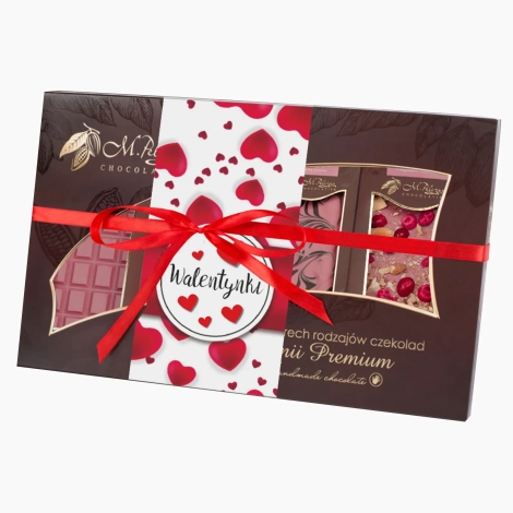 Zestaw nr 2 na Walentynki - czekolady z linii Premium Chocolate