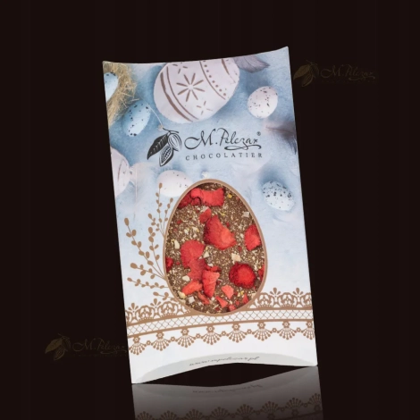 Czekolada Wielkanocna - mleczna 33,6% z cytryną, truskawkami i imbirem