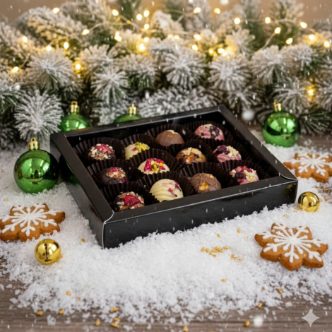 Bombki czekoladowe z bakaliami