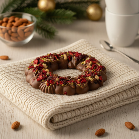 Wianek czekoladowy z bakaliami