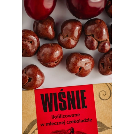 Wiśnie liofilizowane w mlecznej czekoladzie 75g