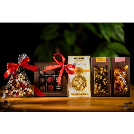 Świąteczny Zestaw z Truflami i Choinką (Gorzką)