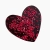 Serce z gorzkiej czekolady z malinami 130g