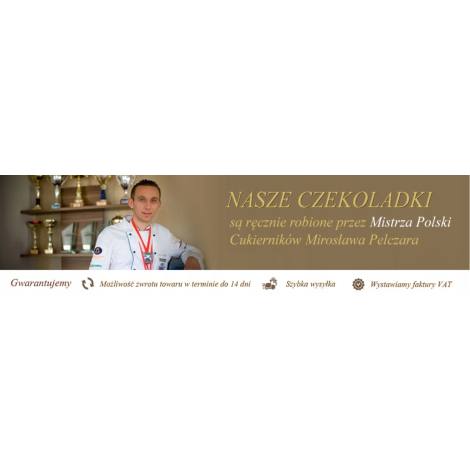 M. Pelczar czekolada biała - miód, śliwka, wanilia PREMIUM